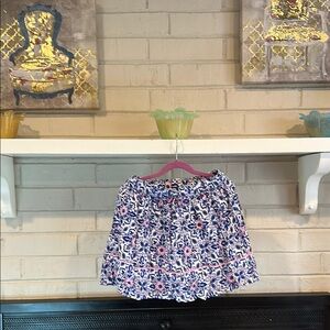 👧🏻💕Cherokee Sz 10-12 Purple and White Ruffled Skater Mini Skirt